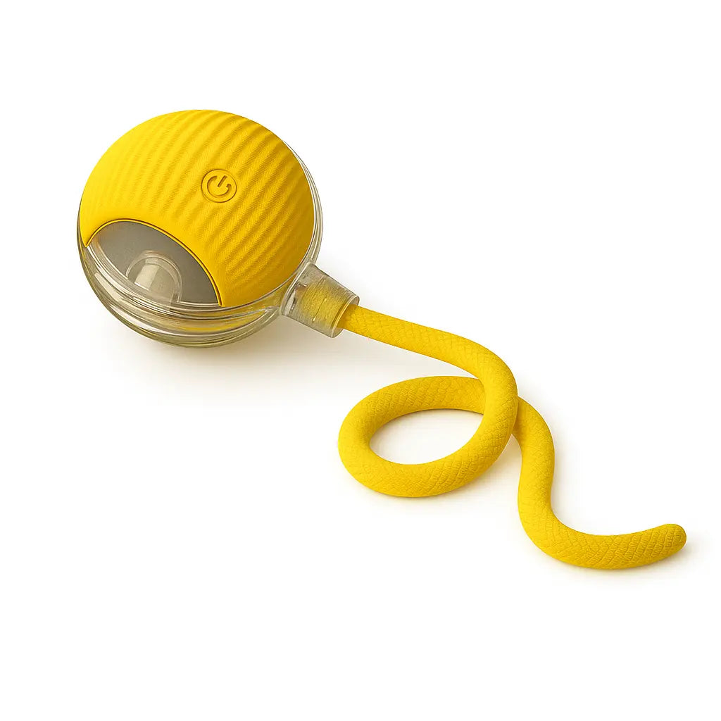 Exciting Mizusu Interactive Rolling Ball Toy for Cats and Dogs - Comes with Two Extra Tails for Endless Fun!