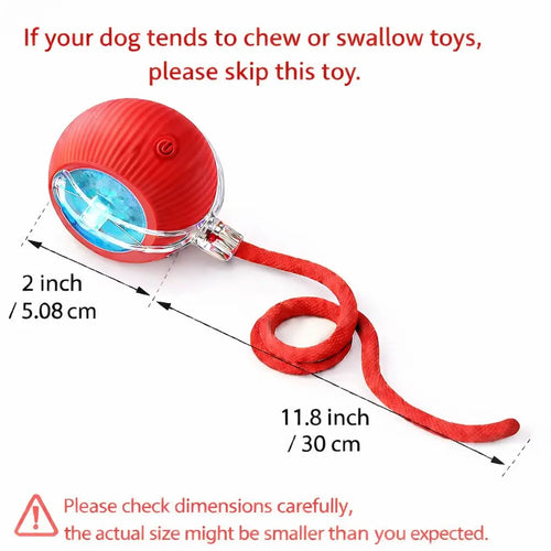 Exciting Mizusu Interactive Rolling Ball Toy for Cats and Dogs - Comes with Two Extra Tails for Endless Fun!